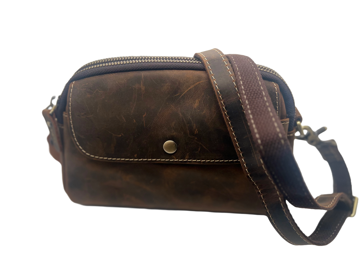 Crazy horse handbag small